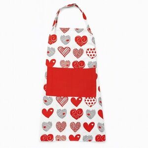 Valentines Day Hearts Collage Apron